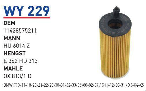 11428575211 Bmw F10 F20 Ym Yağ Filtresi Wunder - 1