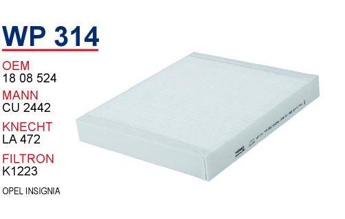 1808524 Opel İnsigna Astra J Cruze Klima Polen Filitresi Wunder - 1