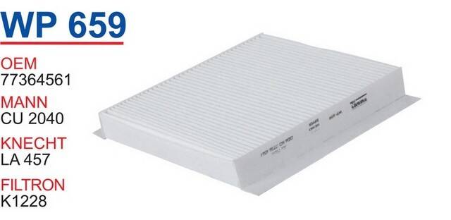 6479.62 Fıat Linea Cıtroen Nemo Peugeot Klima Filitresi Wunder - 1