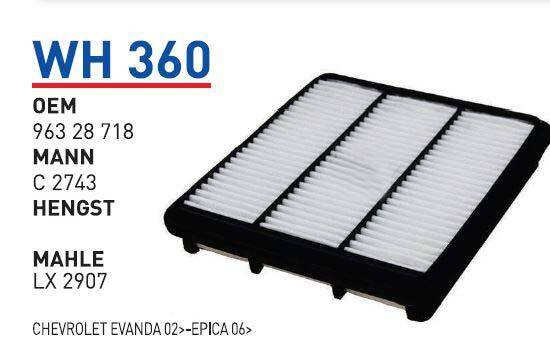 96328718 Chevrolet Evanda Epica 06+Hava Filitresi Wunder - 1