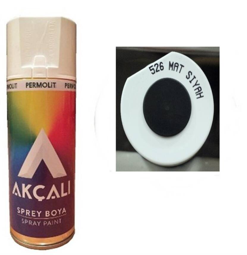 Akçalı Sprey Boya Mat Siyah 400Ml - 1