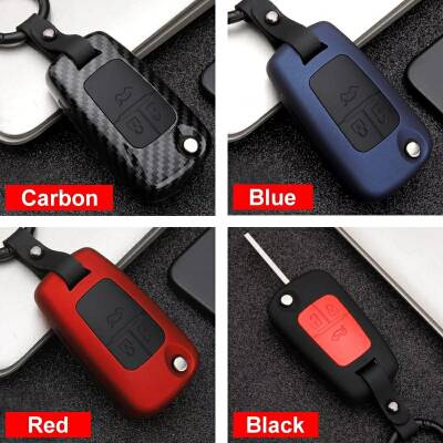 Anahtar Kılıfı Kabı Lüx Deri Anahtarlıkiçinde Ful Set Opel Chevrolet Kırmızı - 11