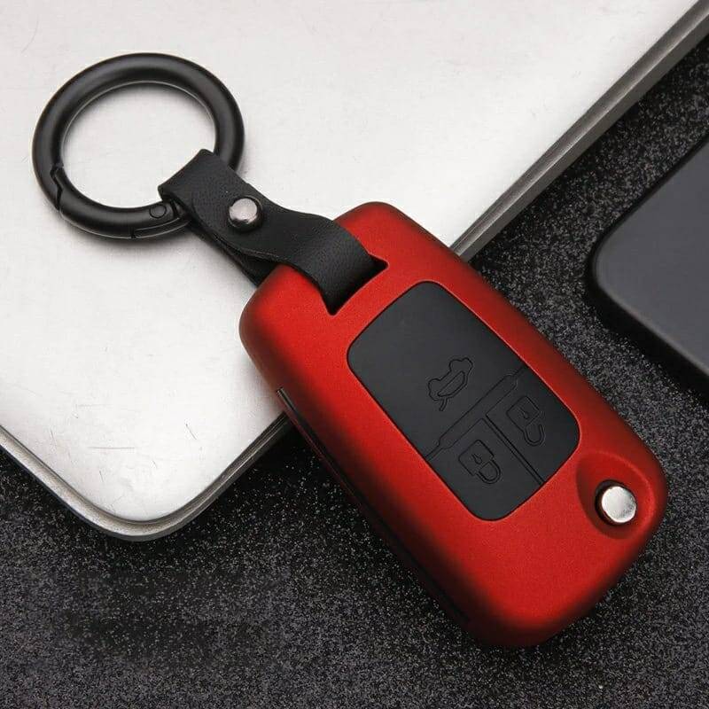 Anahtar Kılıfı Kabı Lüx Deri Anahtarlıkiçinde Ful Set Opel Chevrolet Siyah - 9