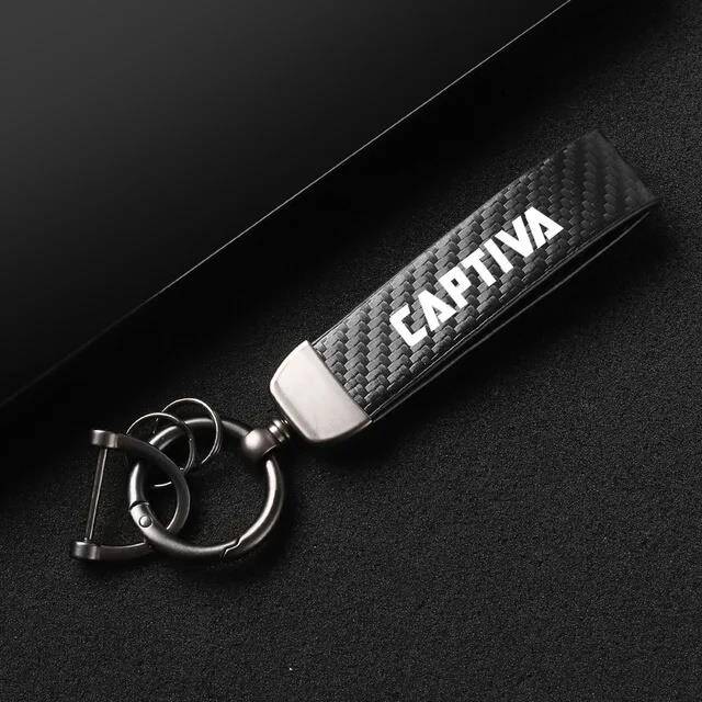 Anahtarlık Captiva Karbon Desenli Yazılı İthal Özel Tasarım - 1