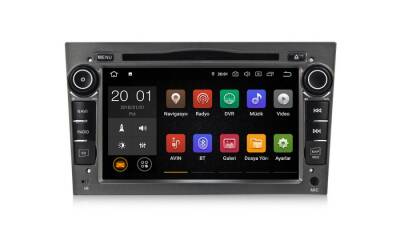 Android 10.0 Mtk 8227 2+16G Opel (Gri) Corsa D/E Multimedya Navimex - NAVİMEX