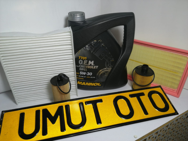 Aveo 1.3 Dizel T300 Bakım Seti Özel Alman Chevrolet Yağ - 1