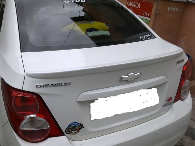 Aveo Sedan 2012 Sonrası T300 Spoiler Beyaz Boyalı - 1