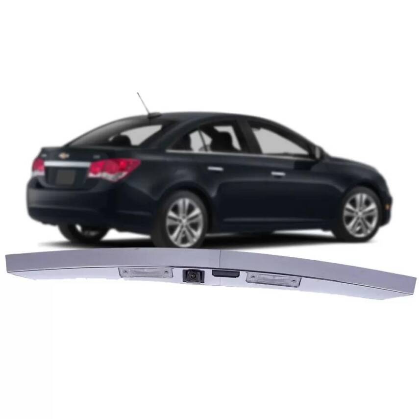 Bagaj Kapak Tutamak Çıtası Cruze Kameralı Krom Lamba + Düğme - 3