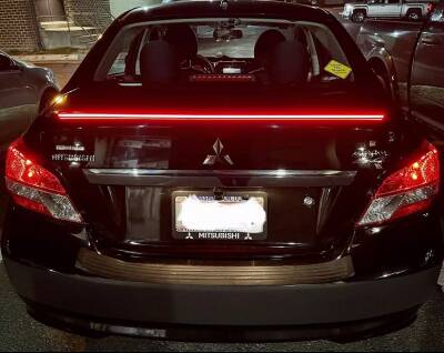 Bagaj Üstü Spoiler Neon Led Işıklı Flexi Karbon - 10