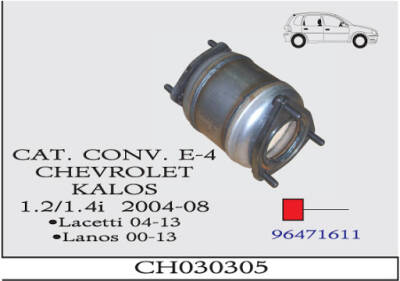 Chevrolet Kalos Aveo Lanos Katalitik Konvektör 1.4 Motor 1.2 - iTHAL