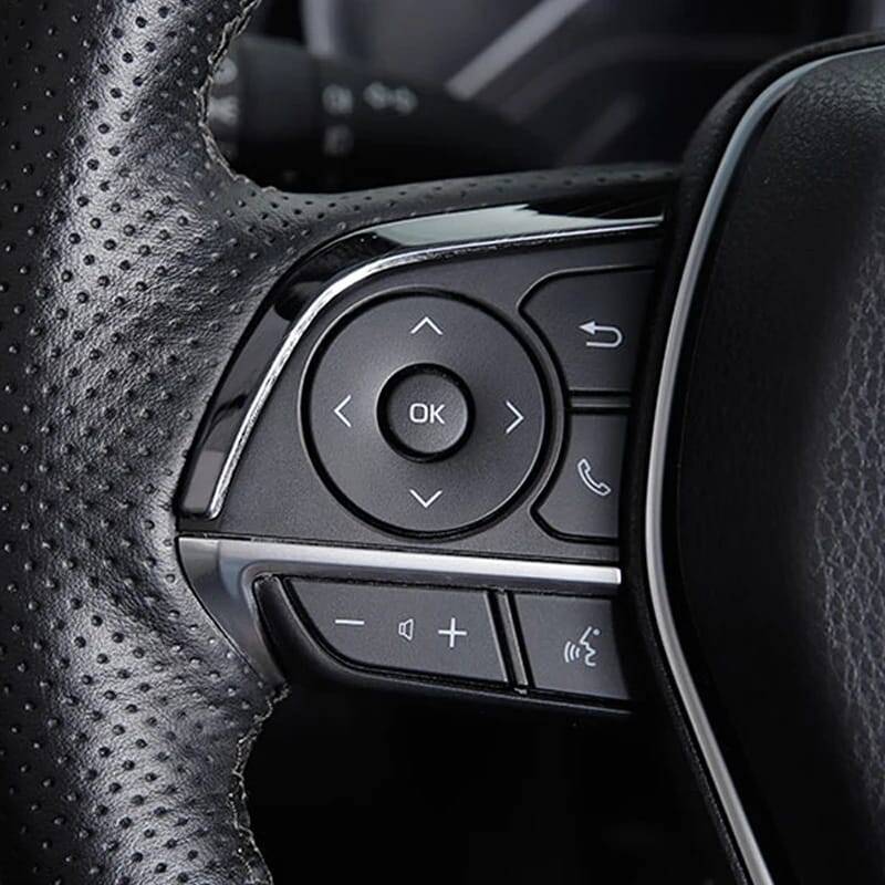 Corolla 2019 < Direksiyon Tuş Kenarı Kaplama Siyah - 4