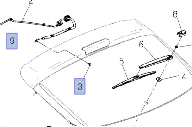 Cruze Hb Arka Cam Fıskıye Memesi - 1