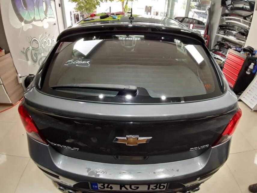 Cruze Hb Cam Üstü Spoiler Fiber Boyalı Parlak Siyah - 3