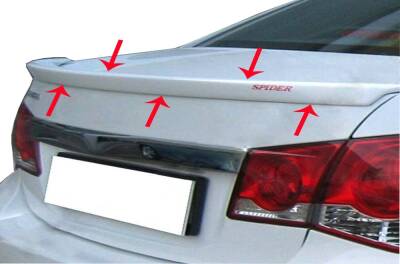 Cruze Sedan Bagaj Üstü Spider Anatomik Spoiler Boyalı - YERLI