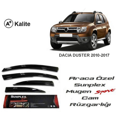 Dacia Duster 2010-2017 Arsı Cam Rüzgarlığı Sunplex - SUNPLEX