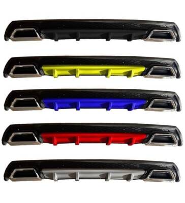 Difüzör Kare Çift Çıkış Turbo Üniversal Mavi - 2