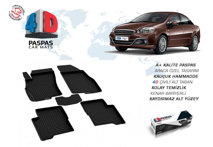 Fiat Linea 4D Havuzlu Paspas Omsa - 1