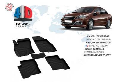 Fiat Linea 4D Havuzlu Paspas Omsa Siyah - OMSA