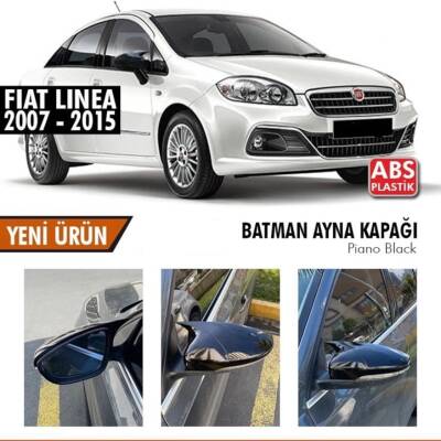 Fiat Linea Batman Ayna Kapak Piano Black Yarasa Ayna Kapağı - İTHAL