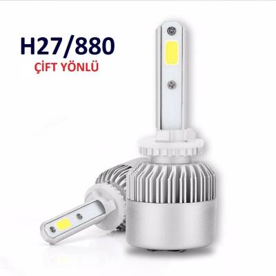H27 Led Xenon 10800 Lümen 2 Li Takım Set Şimşek Etkili - APEXİ