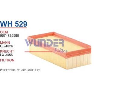 Hava Filtresi Corsa F Elysee C3 Ds3 9674725580 Wunder - WUNDER
