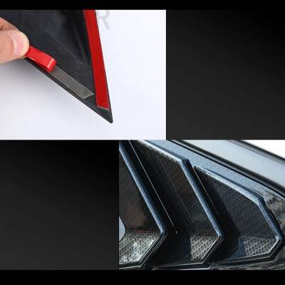 Honda Civic Fc5 Arka Kelebek Cam Rüzgarlığı Mat Siyah - 7