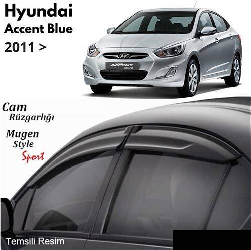 Hyundai Accent Blue Cam Rüzgarlığı Sunplex - 1