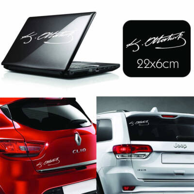 K. Atatürk İmzası Sticker 3 Renk - 4