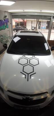 Kaput Üzeri Bal Peteği Sticker - YERLI