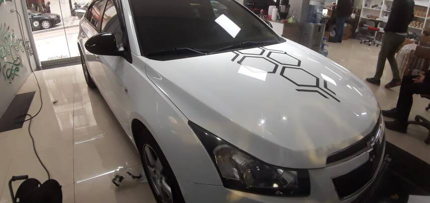 Kaput Üzeri Bal Peteği Sticker - 2