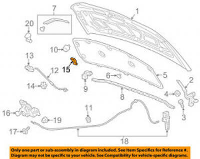 Klips Kaput Üst Aveo Kalos Cruze GM - 5