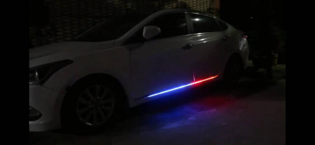 Marşbiyel Araç Altı Rgb Kumandalı Led 2 Parça - 5