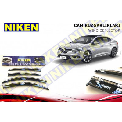 Megane 4 Kromlu Cam Rüzgarlığı Niken - NİKEN