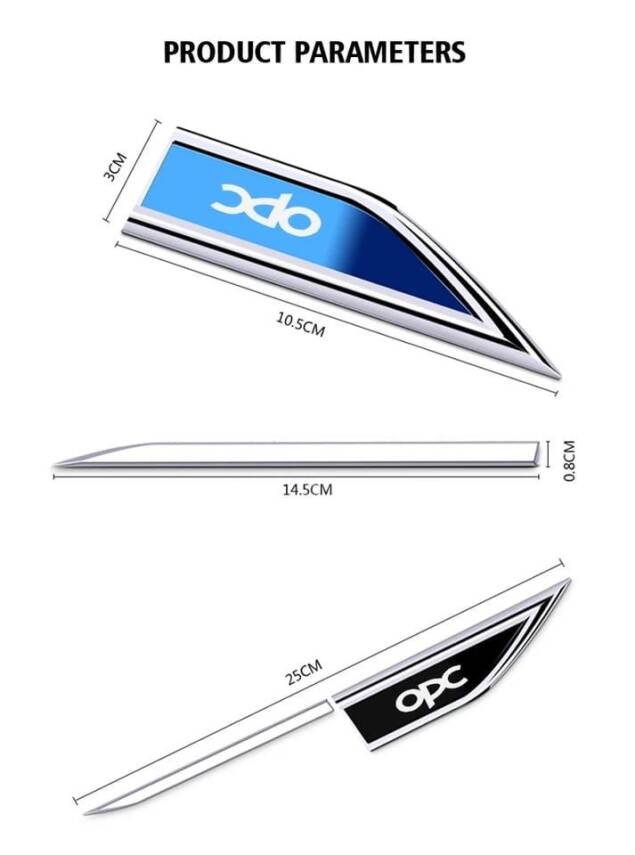 Opc Metal Çamurluk Vent Seti Sağ Sol Black Edition - 3