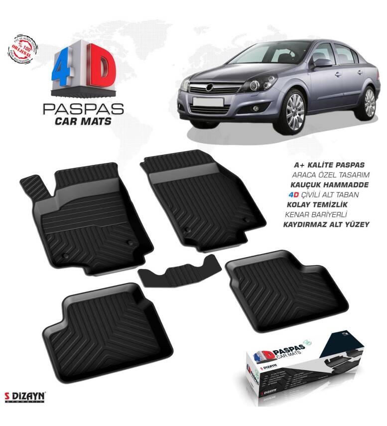 Opel Astra H 4D Havuzlu Paspas Omsa - 1