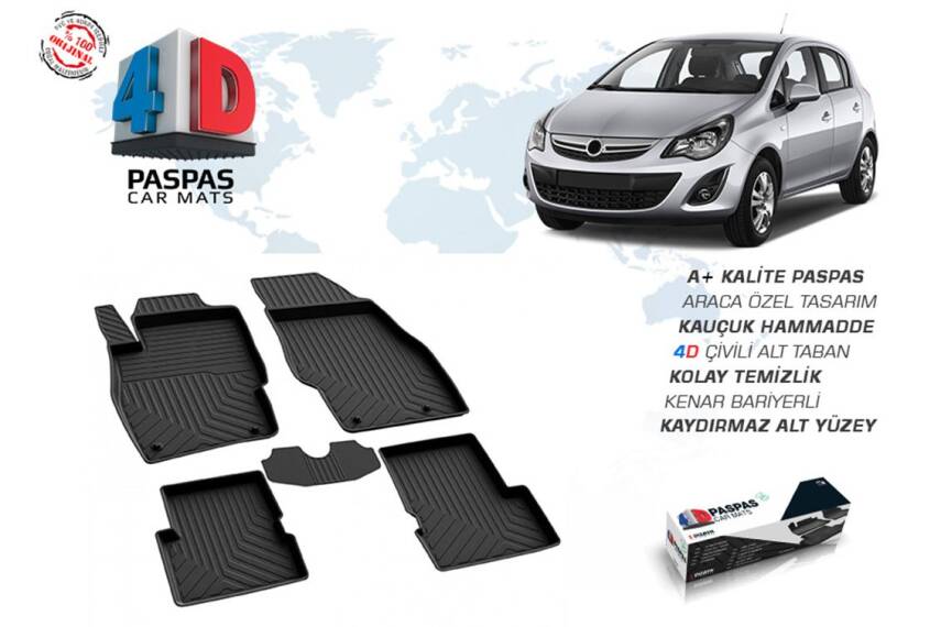 Opel Corsa D 4D Havuzlu Paspas Omsa - 1