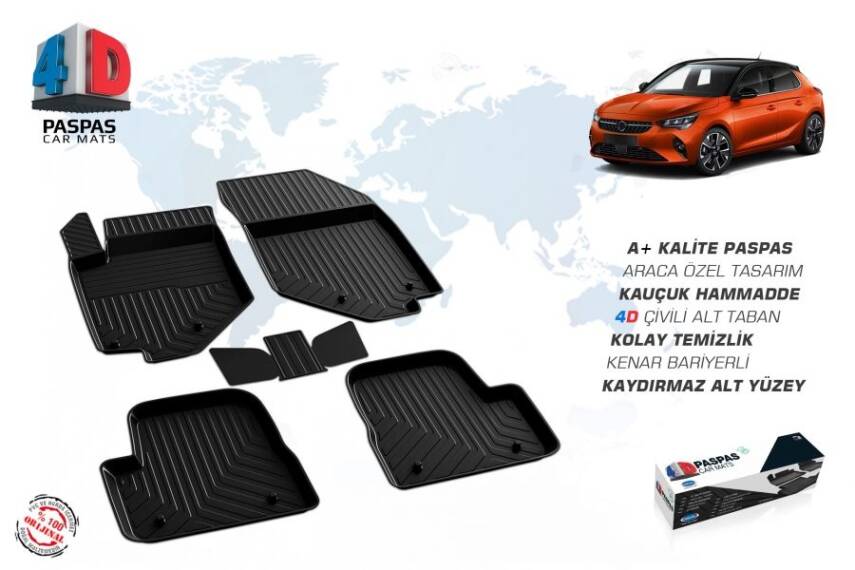 Opel Corsa F 4D Havuzlu Paspas Omsa - 1