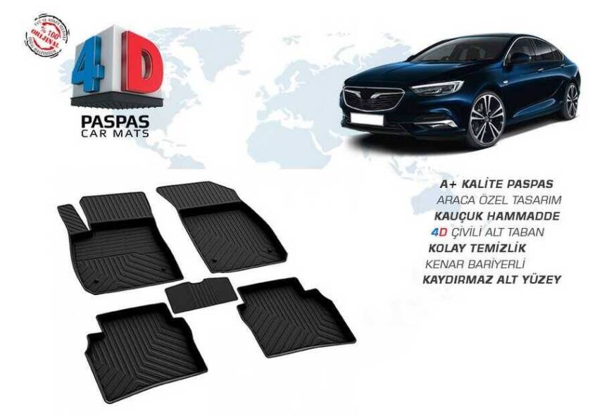 Opel İnsignia 2017 Sonrası 4D Havuzlu Paspas Omsa - 1