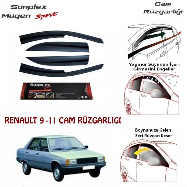 Renault 9/11 Broadway/Spring Cam Rüzgarlığı Sunplex - 1