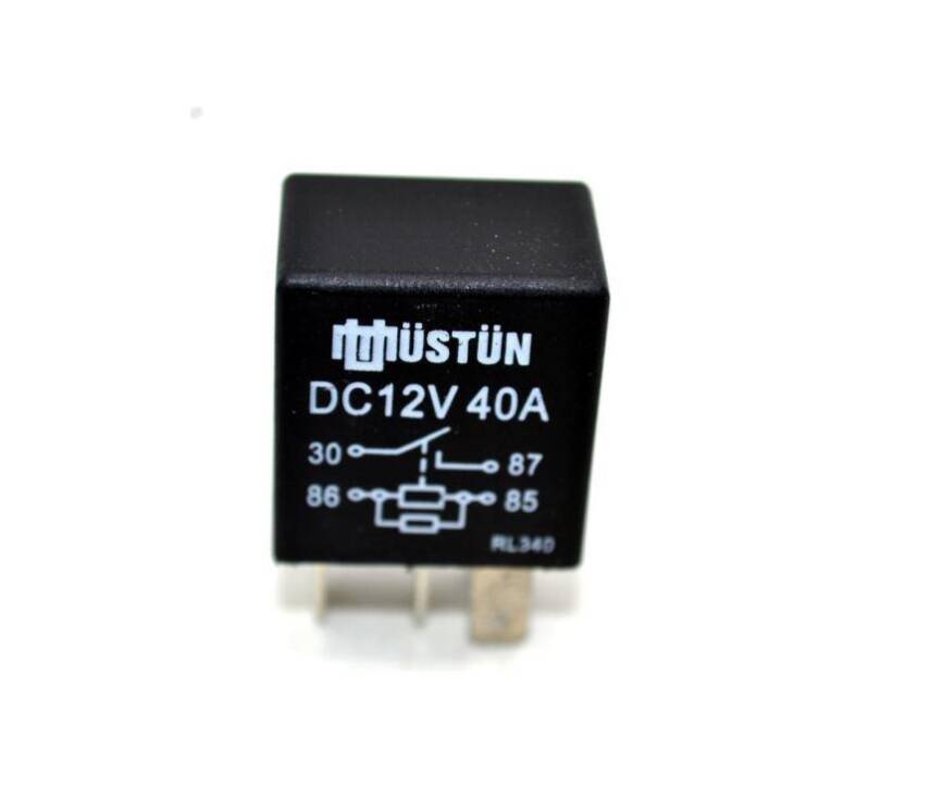 Role Mikro 5 Ayak Siyah 12V 40A Üstün - 1