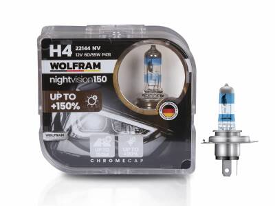 Set Ampul H4 12V 60/55W P43T %150 Güçlü %20 Beyaz Işık Wolfram - İTHAL