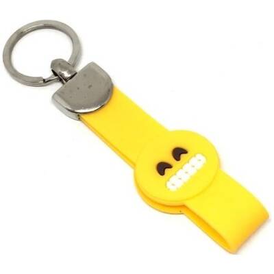 Silikon Anahtarlık Elastik Sırıtan Surat Emoji - UMT AUTO PARTS