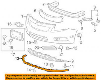 Tampon Karlığı Ön Alt Lip Cruze 2009-2011 - GM