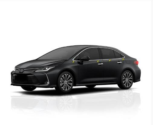 Toyota Corolla 2019 Sonrası Cam Altı Krom S Dizayn - 2