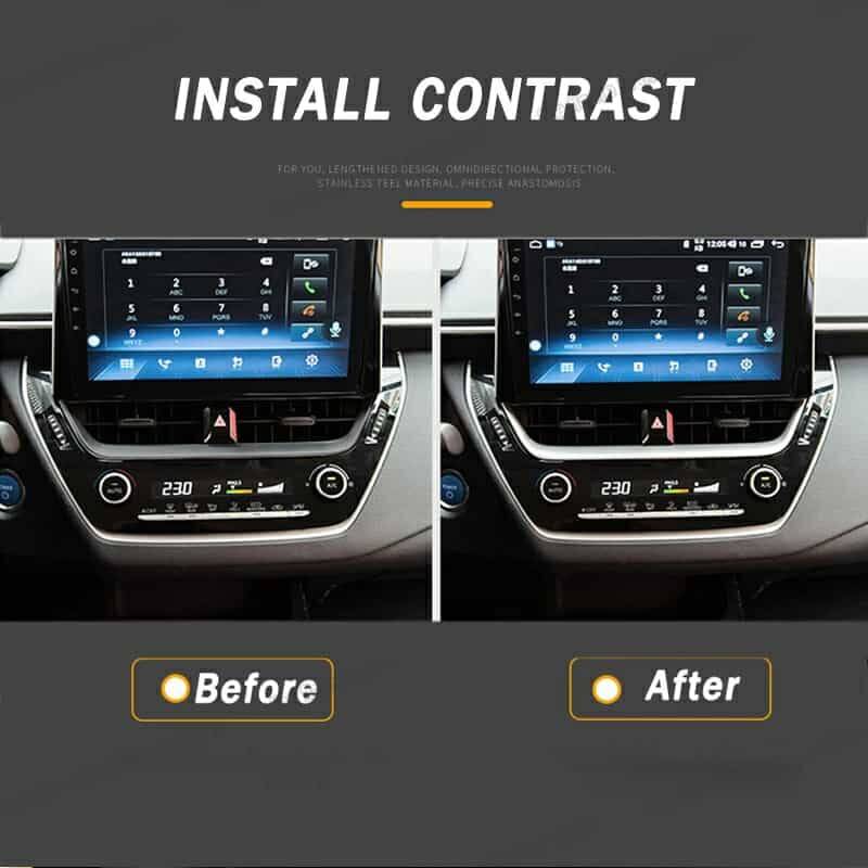 Toyota Corolla 2019 Sonrası E210 Kasa Teyp Altı Kaplama Karbon Renk - 1