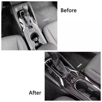 Toyota Corolla 2019 Sonrası E210 Kasa Vites Etrafı Kaplama Set Gri - 7