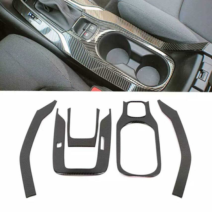 Toyota Corolla 2019 Sonrası E210 Kasa Vites Etrafı Kaplama Set Siyah - 4